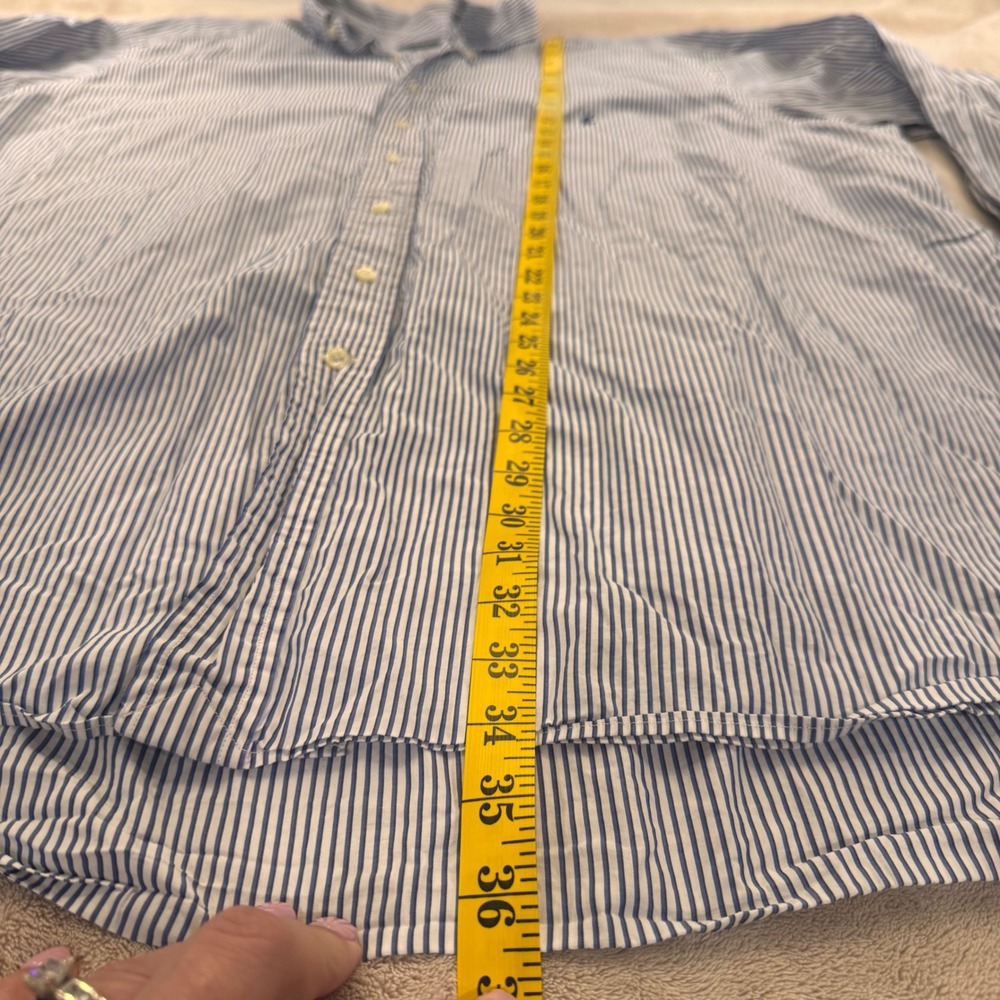 Ralph Lauren Classic Fit Striped Oxford Shirt Preppy Old Money Mens Sz 19 2XL - Picture 7 of 12